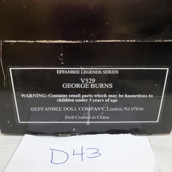 George Burns Effanbee Legends Series 1996 Vintage - Picture 8 of 8